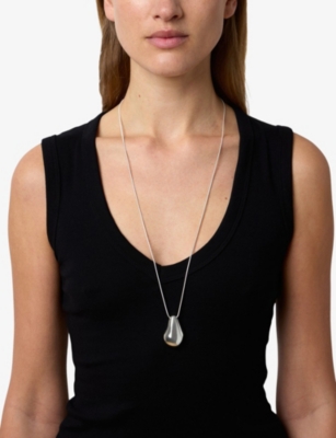 Lie Studio Womens Betty Sterling-silver Pendant Necklace In Silver