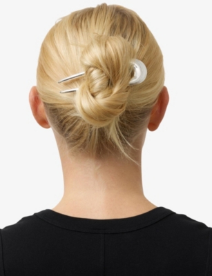 Lie Studio Womens Frida Sterling-silver-plated Brass Hair Pin In Silver