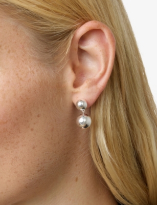 Lie Studio Womens Caroline Sterling-silver Earrings In Silver