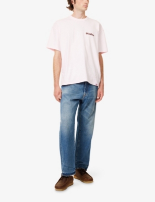 Dickies Mens Winsome Orchid Slayden Short-sleeve Cotton T-shirt In White