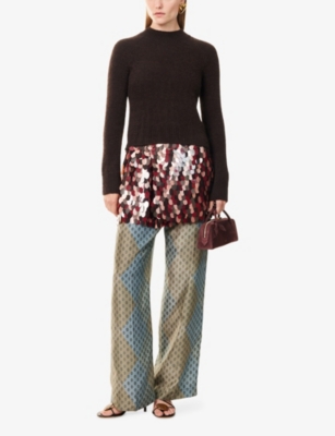 DRIES VAN NOTEN: Texas Long-Sleeve Alpaca-Wool Blend Jumper