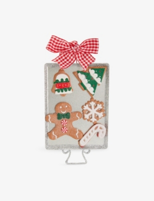 SELFRIDGES EDIT: Gingerbread Tray Metal Christmas Decoration