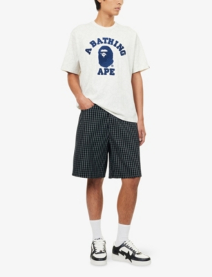 A BATHING APE: Cloud Camo Brand-Embroidered Cotton-Jersey T-Shirt