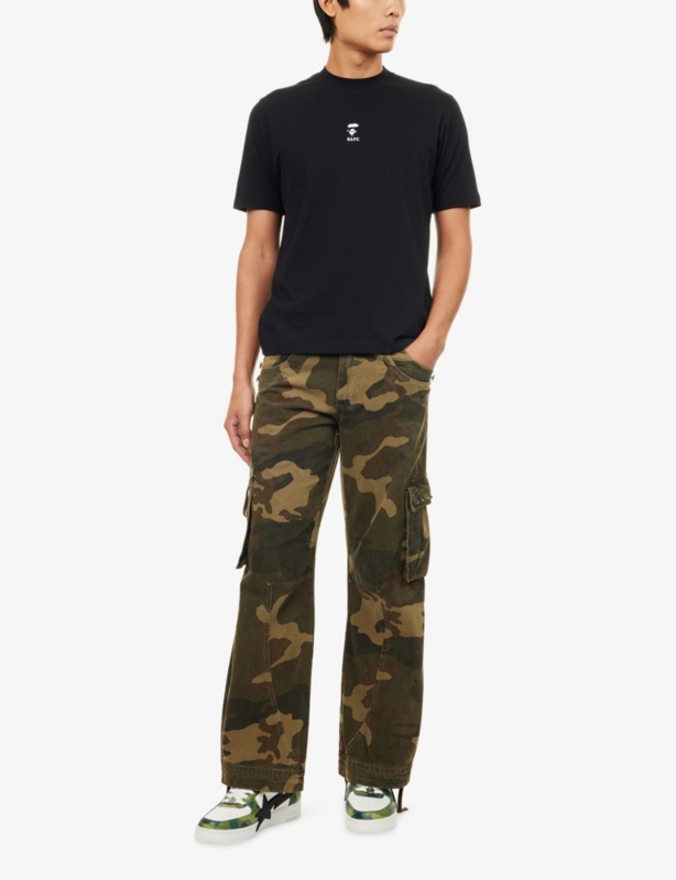 Ape Face Brand-Print Cotton-Jersey T-Shirt