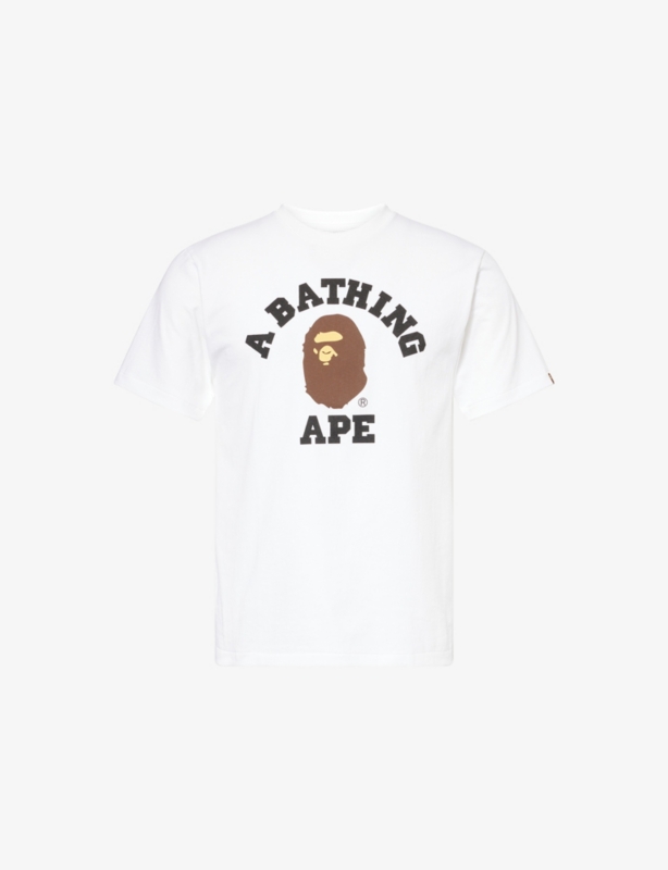 Bape College Graphic-Print Cotton T-Shirt