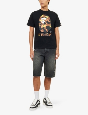 A BATHING APE: 1st Camo Brand-Print Cotton-Jersey T-Shirt