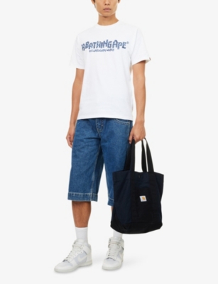 A BATHING APE: Wild Leopard Logo-Print Cotton-Jersey T-Shirt