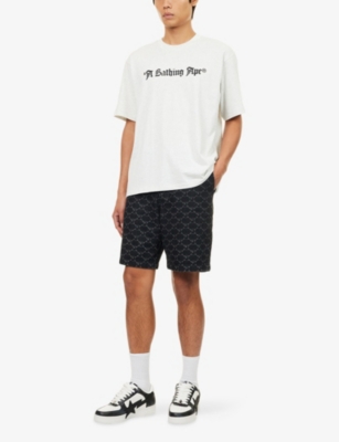A BATHING APE: Logo-Print Cotton-Jersey T-Shirt