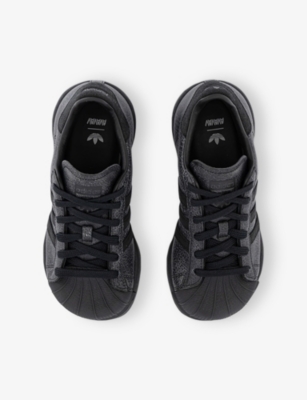 Adidas Originals Womens Core Black Adidas X Avavav Superstar Faux-leather Low-top Trainers Eur 40 / 7 Uk