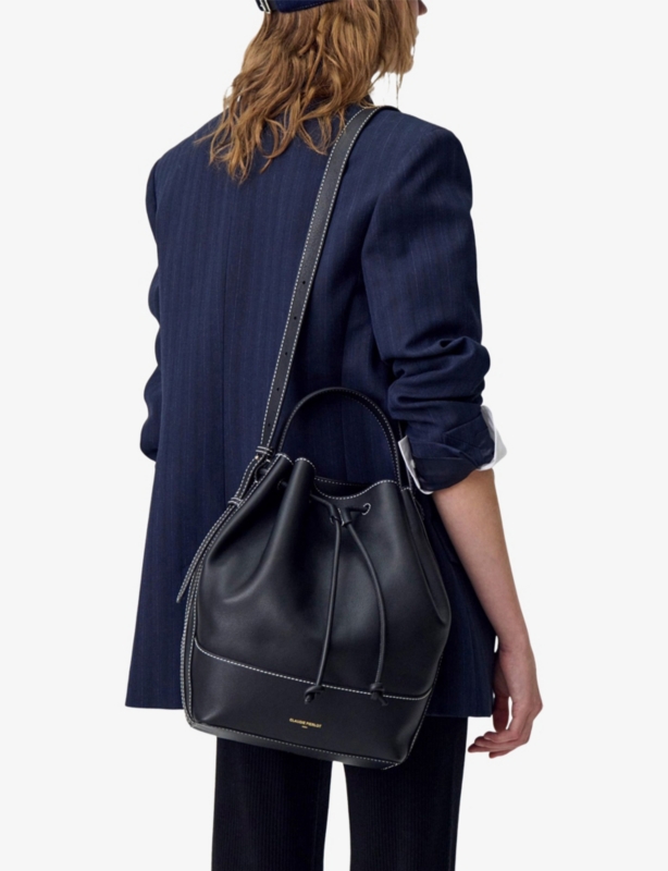 Large Leather Bucket Bag