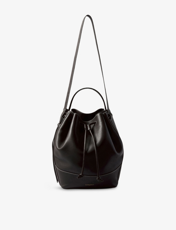 Large Leather Bucket Bag