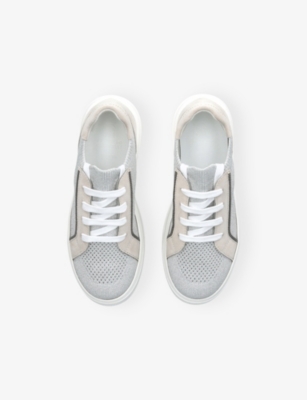 BRUNELLO CUCINELLI: Kids' Suede and Knitted Trainers