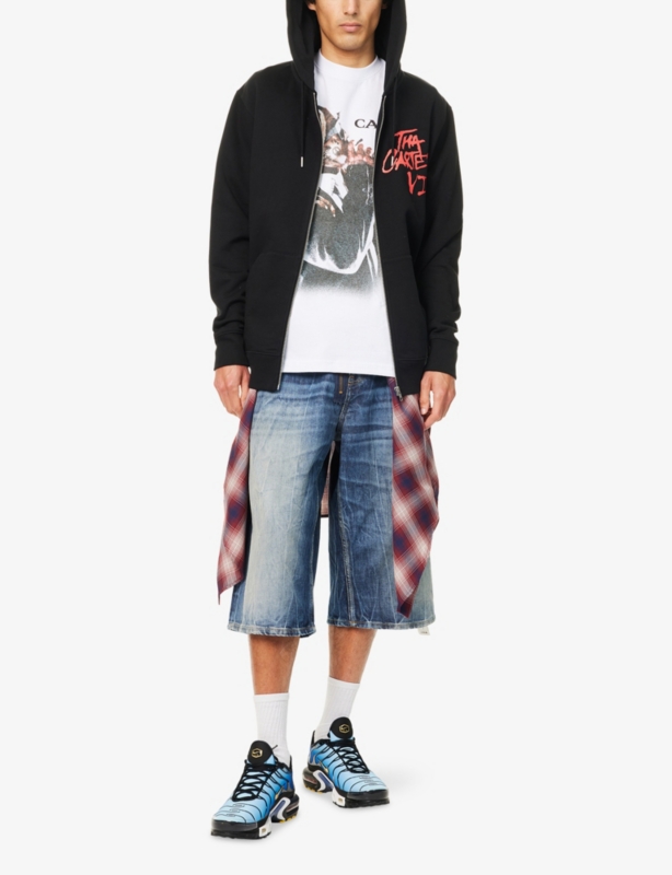 Smoke Clouds Graphic-Print Cotton-Jersey Hoody