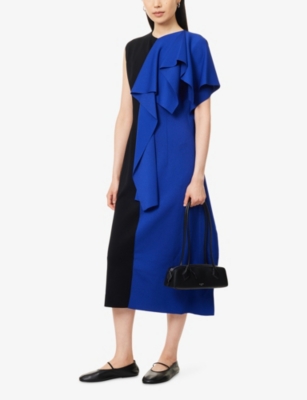 CFCL: Ac Milan Crease Sleeveless Knitted Midi Dress