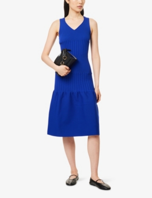 CFCL: Fluted Mermaid Sleeveless Knitted Midi Dress