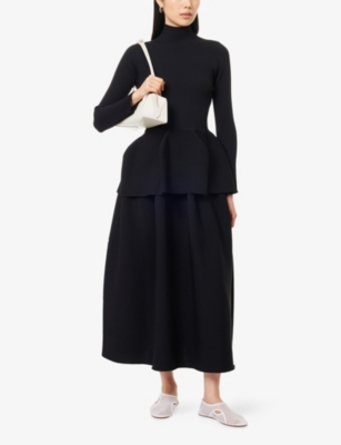 CFCL: Pottery Flared Knitted Midi Skirt