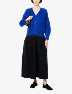 CFCL: Pottery Pile Glitter Knitted Midi Skirt