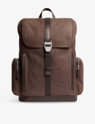 CARL FRIEDRIK: Traverse Nubuck-Leather Backpack