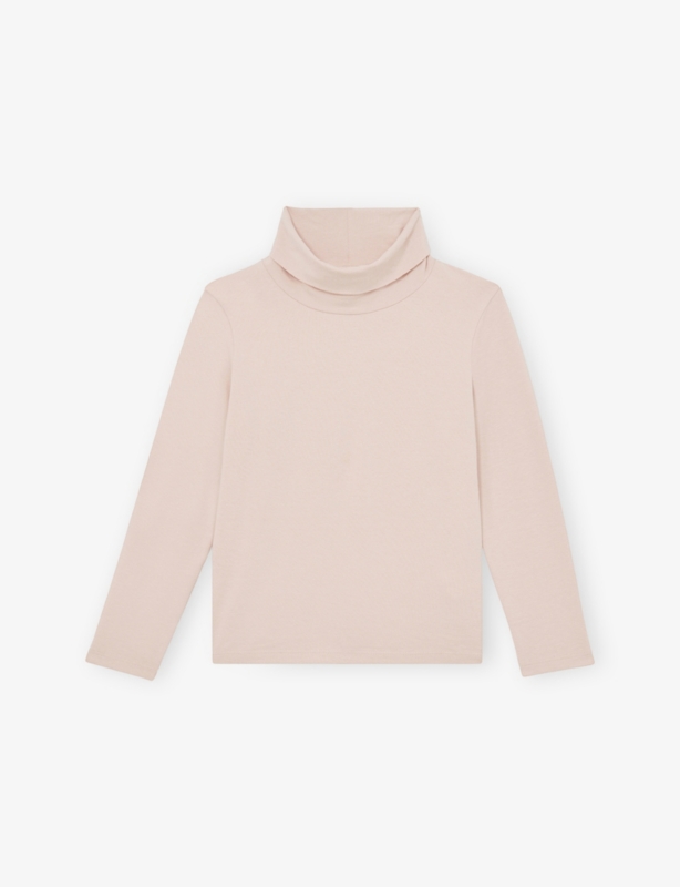 Carey Roll-Neck Stretch-Cotton Top 3-9 Years