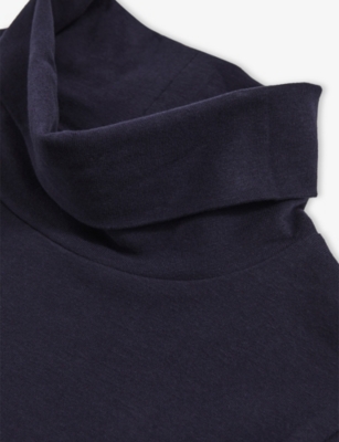 REISS: Carey Roll-Neck Stretch-Cotton Top 9-13 Years