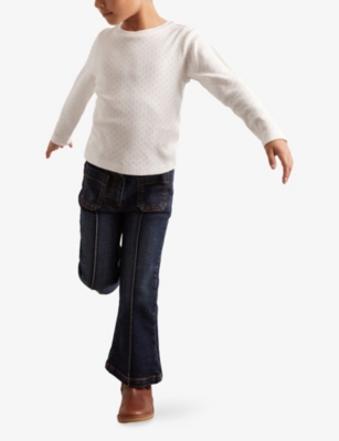 Reiss White Poppy Pointelle-knit Cotton Top 9-13 In White