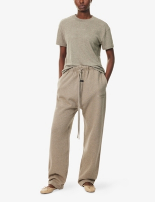 FEAR OF GOD ESSENTIALS: Embossed-Branding Wide-Leg Cotton-Blend Jogging Bottoms