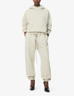 FEAR OF GOD ESSENTIALS: Embossed-Branding Classic-Fit Cotton-Blend Hoodie