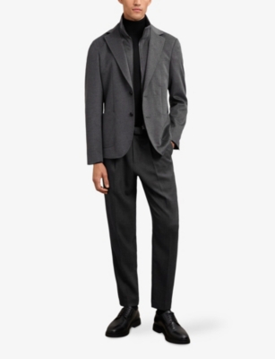 REISS: Patch Gilet-Insert Woven Blazer