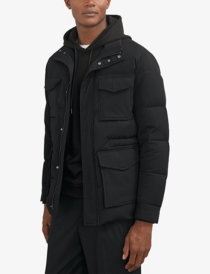 REISS: Mercury Four-Pocket Shell Puffer Jacket