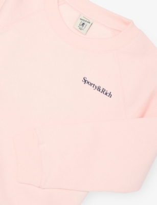 SPORTY & RICH: Logo-Print Round-Neck Cotton-Jersey Sweatshirt 2-14 Years