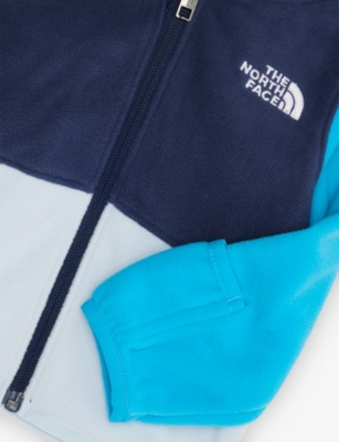 The North Face Summit Navy/meridian Bl Glacier Colour-block Fleece Hoody 3-24 In Multi
