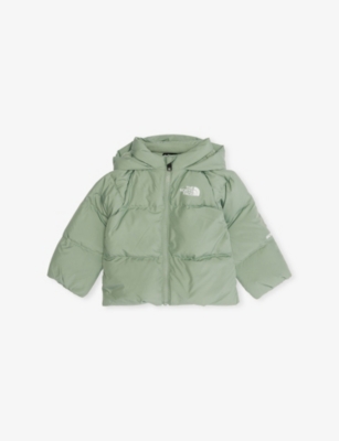 The North Face Slate Moss Baby North Fleece-lined Down Jacket 3-24 In Green