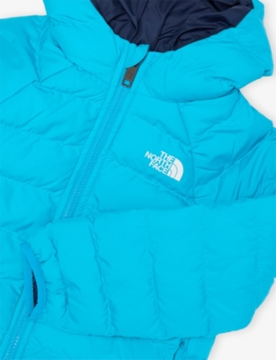 The North Face Meridian Blue Perrito Hooded Shell Jacket 2-6 In Blue