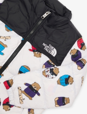 The North Face Nfwhite Nuptsebear 1996 Retro Nuptse Shell-down Puffer Jacket 24 Months - 6 In Multi