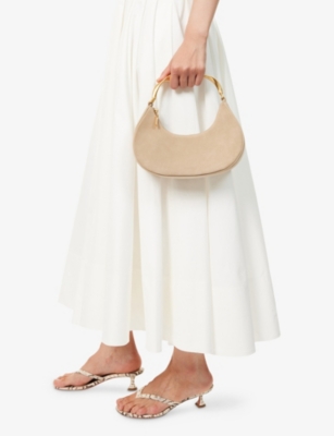 Simkhai Womens Desert Nixi Suede Top-handle Bag In Sand