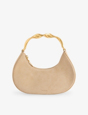 Simkhai Womens Desert Nixi Suede Top-handle Bag In Sand