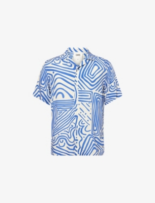 OAS: Eldovado Abstract-Print Woven Shirt