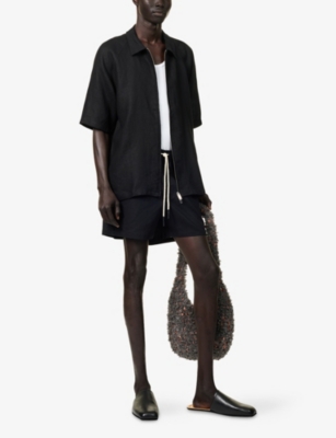 OAS: Nero Zack Short-Sleeved Linen Shirt
