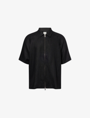 OAS: Nero Zack Short-Sleeved Linen Shirt