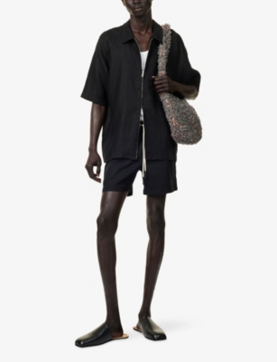 OAS: Drawstring-Waist Linen and Cotton Shorts