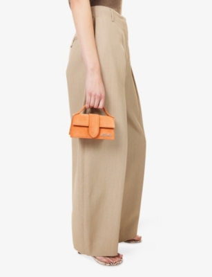 Jacquemus Womens Terracotta Le Bambino Leather Top Handle Bag In Brown