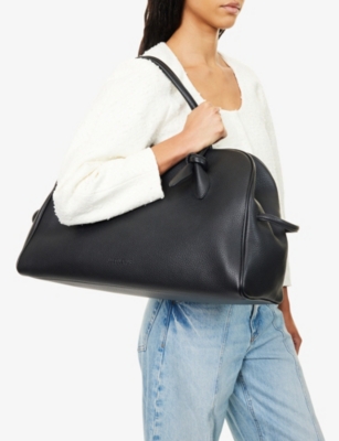 JACQUEMUS: The Large Turismo Leather Bowling Bag