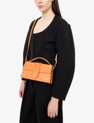 Jacquemus Womens Terracotta Le Grand Bambino Leather Top Handle Bag In Brown