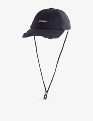 Jacquemus Womens Dark Navy La Casquette Artichaut Cotton Cap In Blue
