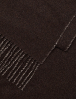JACQUEMUS: L'echarpe Wool-Knitted Fringed Scarf