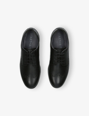 START RITE: Kids' Round-Toe Leather Brogues