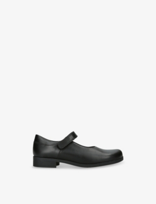 Start Rite Black Kids' Samba Leather Mary-jane Shoes Eur 34 / 2 Uk In Black
