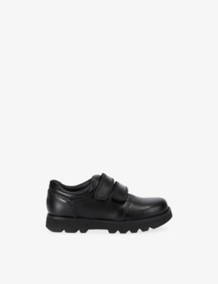 Start Rite Black Kids' Parker Leather Shoes Eur 34 / 2 Uk