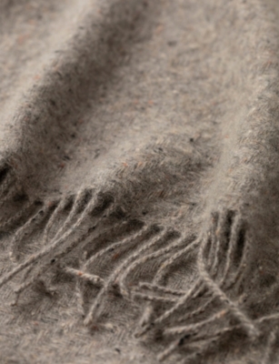 JOHNSTONS OF ELGIN: Lofty Twill Cashmere Throw 190cm x 140cm