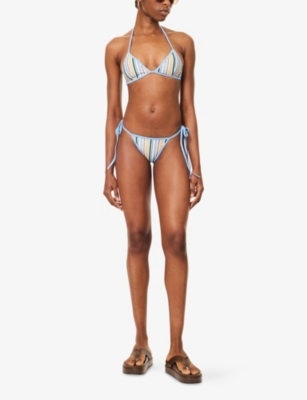 FAITHFULL THE BRAND: Adra Striped Bikini Bottoms
